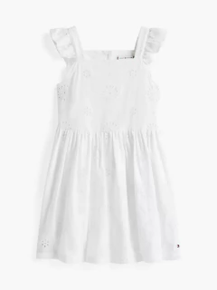 Vestido Infantil em Popeline com Bordado Vazado - TH7874 - Tamanho 4 - 5 anos na internet