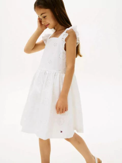 Vestido Infantil em Popeline com Bordado Vazado - TH7874 - Tamanho 4 - 5 anos - comprar online
