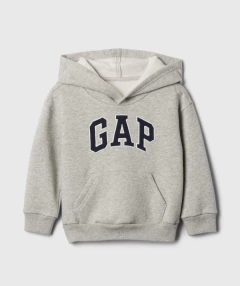 Conjunto Moletom Fleece GAP - Cinza com Logo Bordado Azul Marinho- GAP561- Tamanho 12 anos na internet