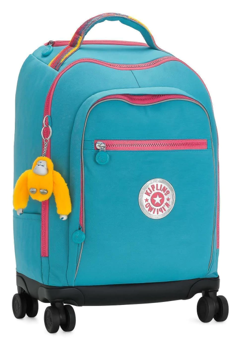 Mochila Kipling com rodinhas New Zea para laptop de 15 polegadas - Verde - comprar online