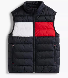 Colete Puffer Infantil Tommy Hilfiger Azul Marinho - TH0099 - Tamanho 16 - 18 anos na internet