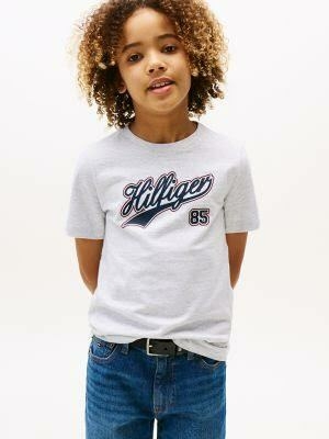 Camiseta Tommy Hilfiger Cinza- TH5470 - Tamanho 12 - 14 anos - comprar online
