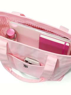Bolsa Tote Canvas Victoria’s Secret Rosa – Beach Bag Grande com Alças para Toalha - Mimos de Orlando