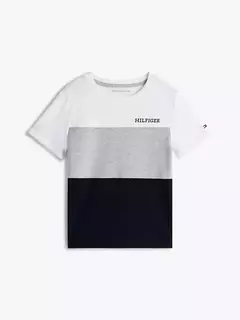 Camiseta Tommy Hilfiger Colorblock - TH7262 - Tamanho 8 - 10 anos - Mimos de Orlando
