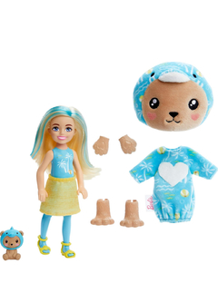 Barbie Cutie Reveal 6 surpesas Chelsea e acessórios golfinho - loja online