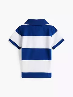 Camiseta Polo Tommy Hilfiger Branca- / Azul - TH7454 - Tamanho 12 meses - Mimos de Orlando