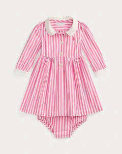 Vestido Body Polo Ralph Lauren Bebê Listrado – Manga Longa - RL2841 - Tamanho 24 meses - comprar online