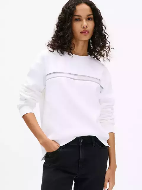 Moletom Tommy Hilfiger Feminino Branco - TH7542- Tamanho G - comprar online