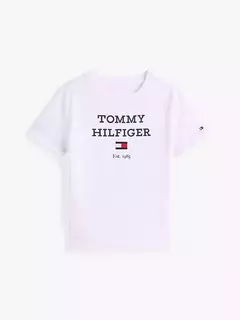 Camiseta Tommy Hilfiger Branca - TH5232 - Tamanho 2 - 3 anos na internet
