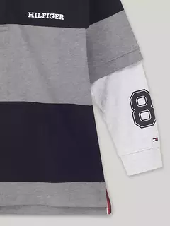 Imagem do Camiseta Gola Polo Tommy Hilfiger Manga Longa - TH8712 - Tamanho 6 - 7 anos