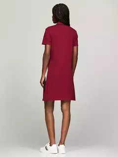 Vestido Feminino Polo Lista Diagonal Tommy Hilfiger Rouge - TH6225 - Tamanho PP - loja online