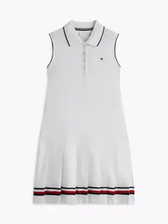 Vestido Branco Tommy Hilfiger Babados - TH7226 - Tamanho 4 - 5 anos - comprar online