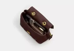 Bolsa Coach Tabby Top Handle Bag With Quilting - Smooth Leather/Brass/Maple - loja online