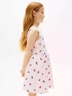 Vestido Tommy Hilfiger Rosa Morangos - TH382 - Tamanho 4 - 5 anos - loja online