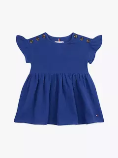 Vestido Tommy Hilfiger Azul Royal Baby - TH5985 - Tamanho 18 meses na internet