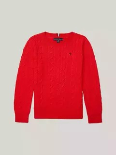Sweater Tommy Hilfiger Menino Vermelho - TH0099- Tamanho 8 - 10 anos - comprar online