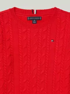 Sweater Tommy Hilfiger Menino Vermelho - TH0099- Tamanho 8 - 10 anos - Mimos de Orlando