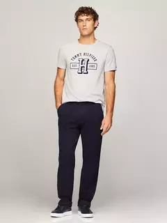 Camiseta Masculina Tommy Hilfiger Cinza Logo H- TH0987- Tamanho GG na internet