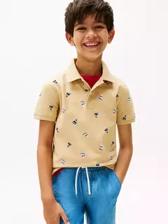 Camiseta Polo Tommy Hilfiger Cáqui- TH87- Tamanho 2 - 3 anos - comprar online