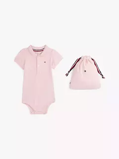 Kit meu primeiro body Polo Tommy Hilfiger Rosa Bebê - Tamanho 6 - 9 meses - comprar online
