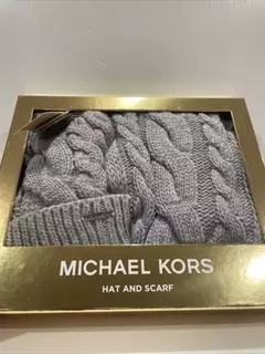 Kit Touca e Cachecol Michael Kors - Cinza na internet