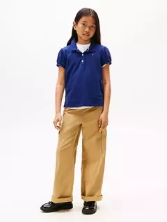 Camiseta Polo Infantil Tommy Hilfiger Azul Marinho - TH6652 - Tamanho 6 - 7 anos - Mimos de Orlando