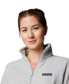 Jaqueta Fleece Feminina Columbia Regular Fit - Cinza - Tamanho G na internet