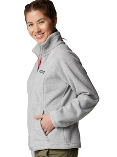 Jaqueta Fleece Feminina Columbia Regular Fit - Cinza - Tamanho M - loja online