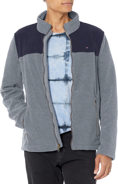 Jaqueta Masculina Tommy Hilfiger Fleece Marinho/Cinza- TH913- Tamanho GG - comprar online