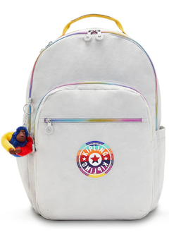 Conjunto Escolar Kipling Rainbow Cinza Mochila Estojo Lancheira na internet