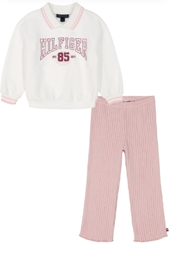 Conjunto Moletom Infantil Tommy Hilfiger Rosa - TH964 - Tamanho 4 anos - comprar online