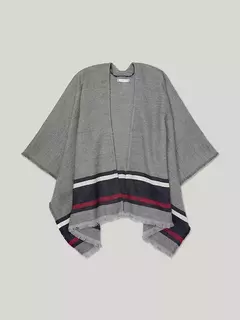 Poncho feminino Tommy Hilfiger Cinza - TH7890 - Tamanho Único - comprar online
