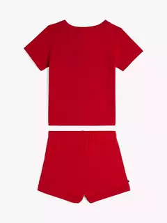 Conjunto bebe Tommy Hilfiger Vermelho - TH9164 - Tamanho 12 meses - Mimos de Orlando