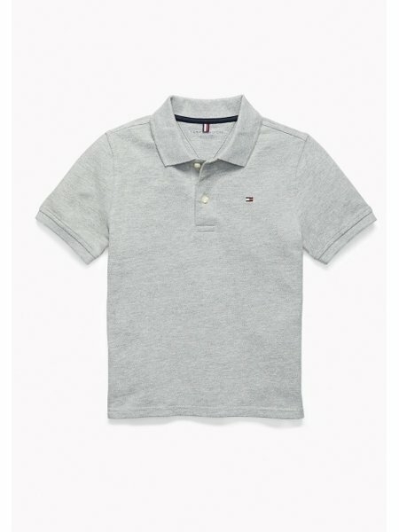 Camiseta Infantil Polo Tommy Hilfiger - Cinza - TH8419- Tamanho 2 - 3 anos - comprar online