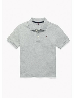 Camiseta Infantil Polo Tommy Hilfiger - Cinza - TH8419- Tamanho 4 - 5 anos - comprar online
