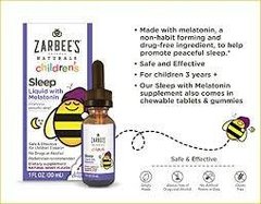 Suplemento Infantil com Melatonina para Sono, Uva Natural, liquido - 30 ml - Zarbee´s na internet