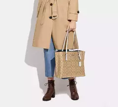 Bolsa Coach Mollie Tote em Canvas Signature na internet