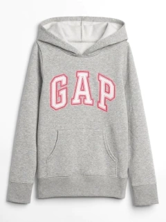 Moletom Gap Cinza com Logo Rosa - GAP003 - Tamanho 10 anos na internet