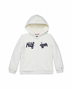 Moletom Forrado Tommy Hilfiger Branco - TH2188 - Tamanho 12 meses