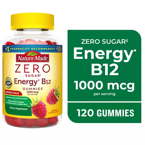 Vitamina B12 Nature Made Zero Sugar - 120 Gummies