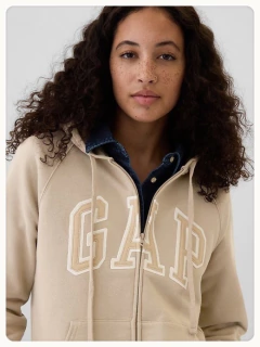 Moletom Gap Zíper Feminino Khaki -GAP256 - Tamanho G - Mimos de Orlando