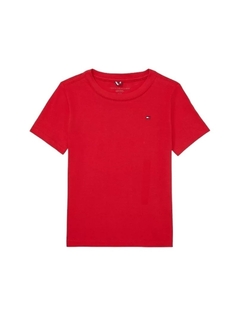 Camiseta Tommy Hilfiger Vermelha - TH9585 - Tamanho 4 - 5 anos