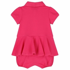 Romper Ralph Lauren c/ Peplum Pink - RL2004 - Tamanho 6 meses - comprar online