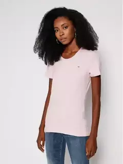 Camiseta Feminina Tommy Hilfiger Rosa Claro - TH3693 - Tamanho G