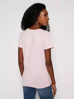 Camiseta Feminina Tommy Hilfiger Rosa Claro - TH3693 - Tamanho G na internet