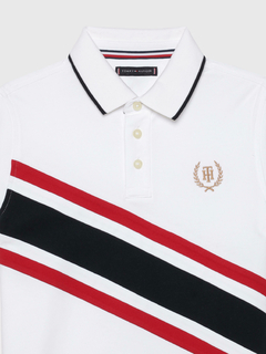 Camiseta Infantil Polo Tommy Hilfiger - Branca- TH4016- Tamanho 16 - 18 anos - comprar online