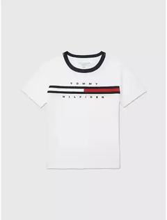 Camiseta Tommy Hilfiger Branco Detalhe - TH588 - Tamanho 24 meses - comprar online