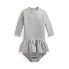 Vestido Moletom Ralph Lauren Cinza - RL2489 - Tamanho 18 meses