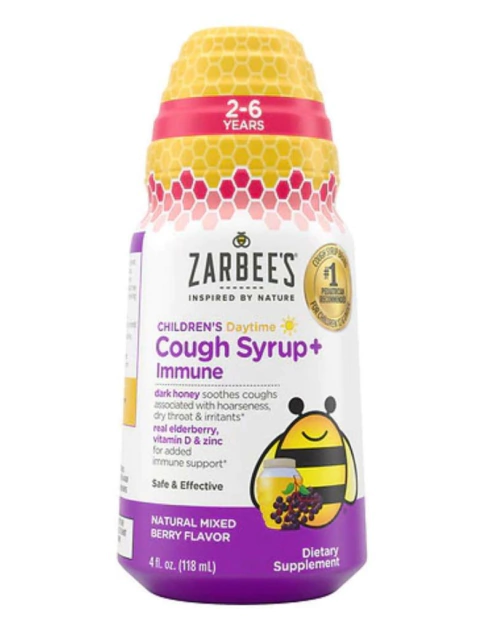 Xarope Zarbee´s de Tosse Diurno + Immune - Daytime - 2-6 anos- 118 ml