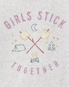 Pijama 4 peças Cotton Carter's Manga Longa "Girls Stick" - 3O025010 - Tamanho 7 anos - comprar online